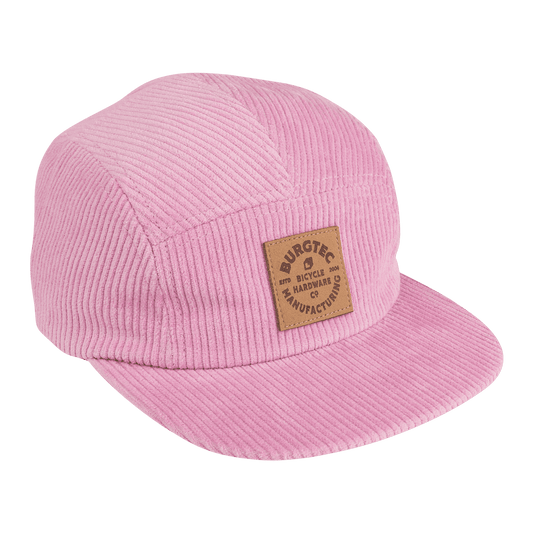 BURGTEC BANDIT CORDUROY FIVE PANEL Cap Light Pink