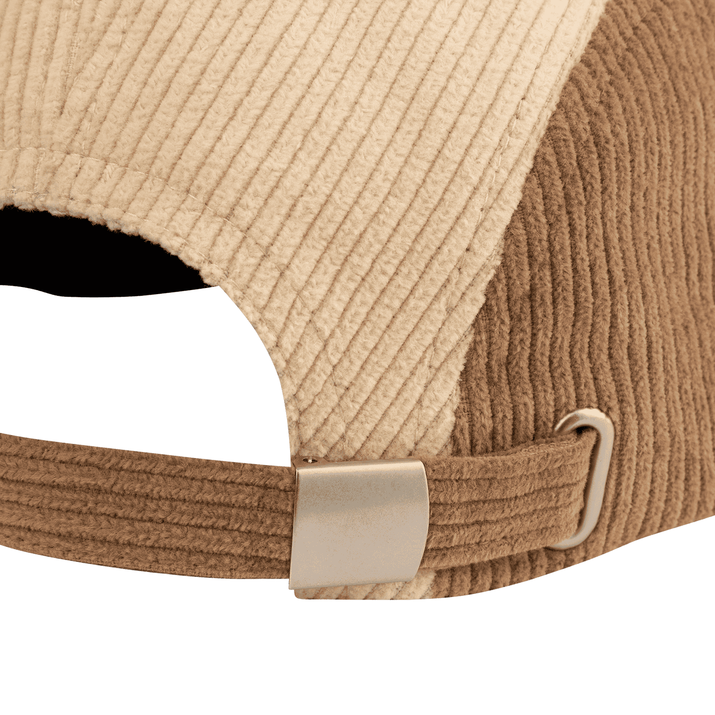 BURGTEC BANDIT CORDUROY FIVE PANEL Cap Beige/Brun