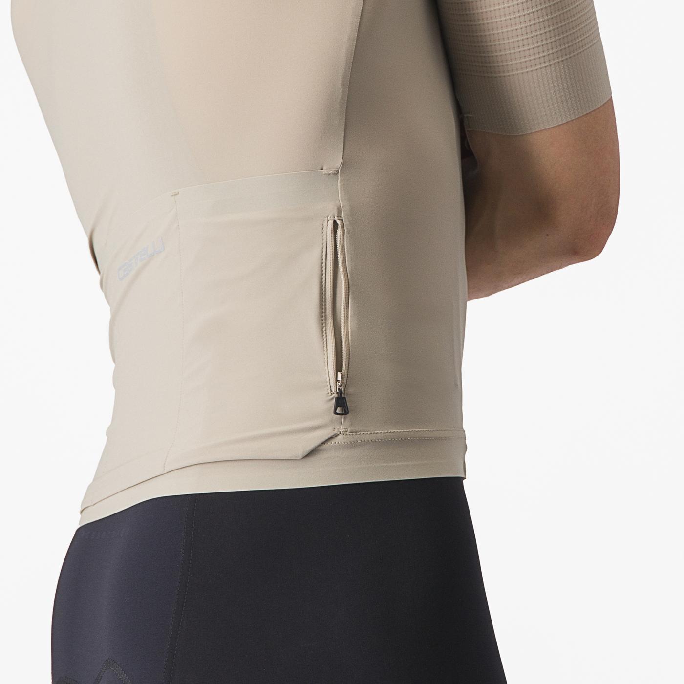 CASTELLI PREMIO Kortærmet Beige Jersey
