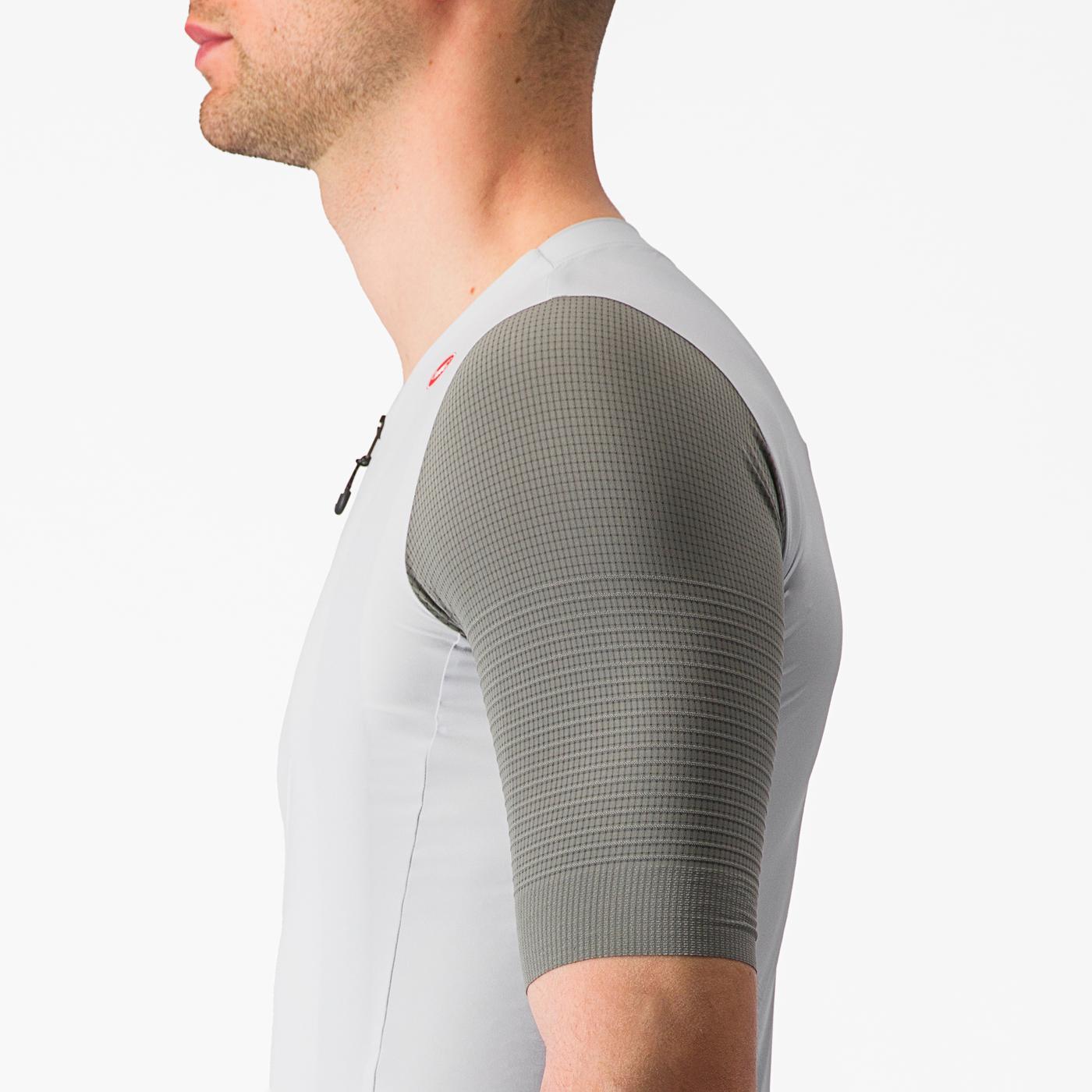 CASTELLI PREMIO Kortærmet Jersey Hvid/Grå