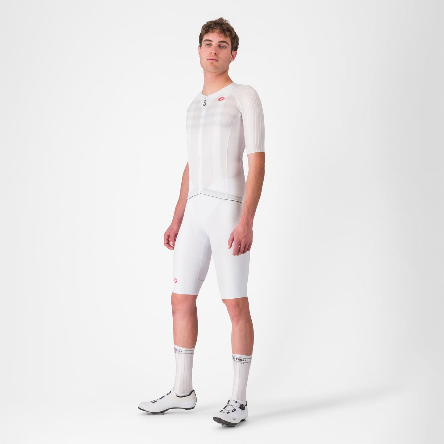 CASTELLI AERO RACE 8S Kortærmet Jersey Hvid