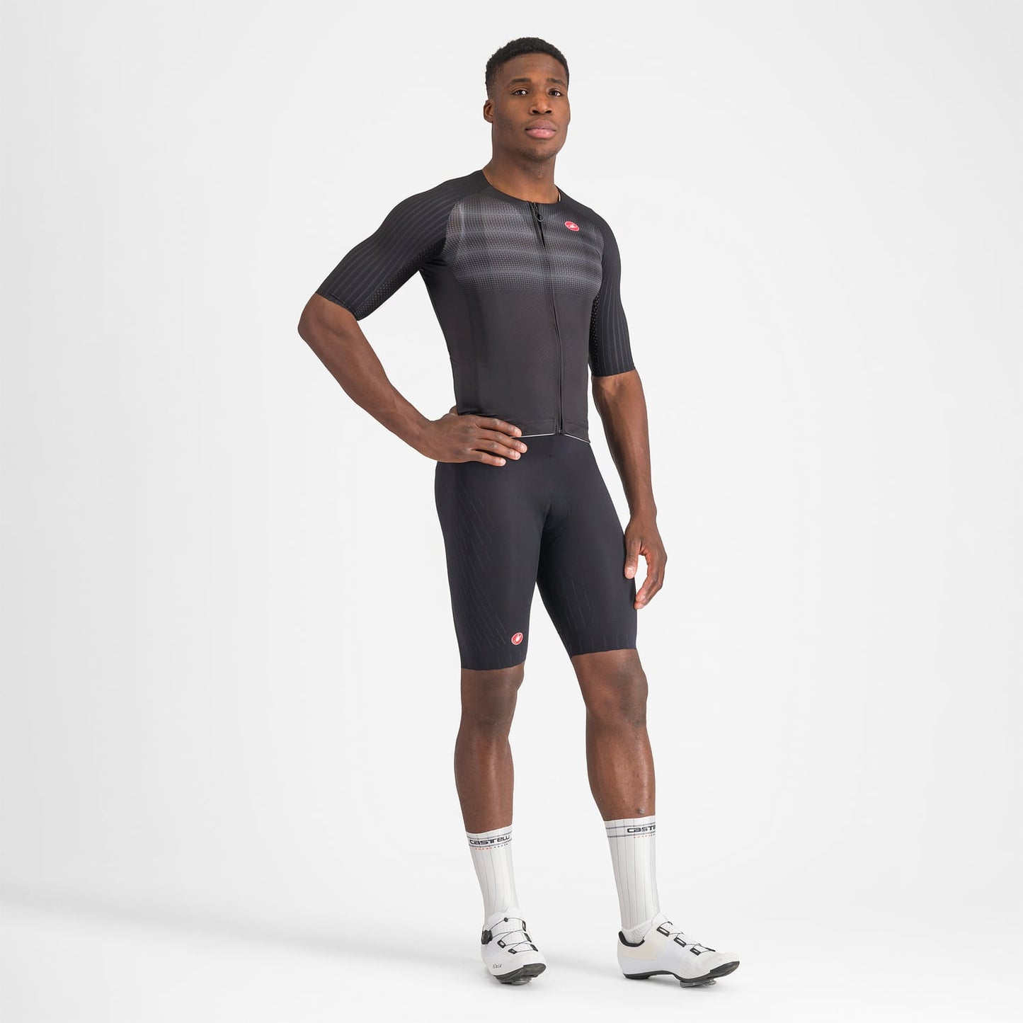 CASTELLI AERO RACE 8S Kortærmet Jersey Sort