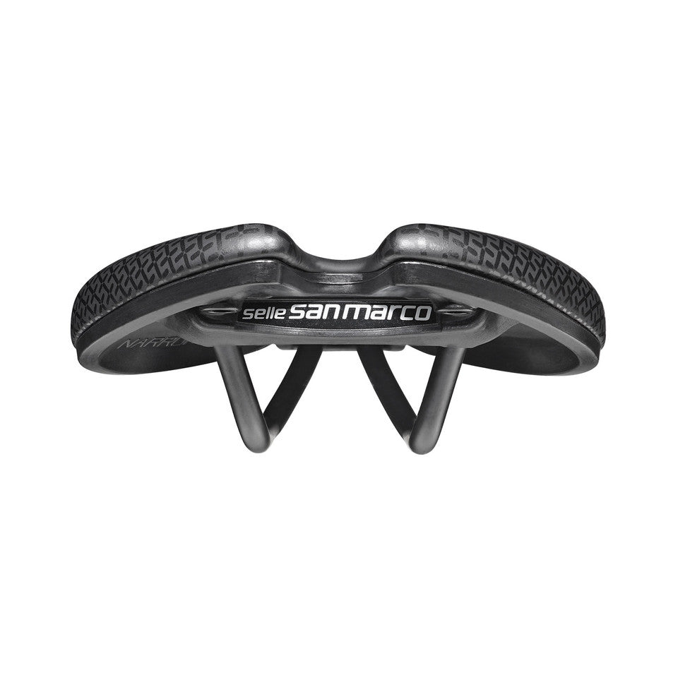 Saddle SAN MARCO ASPIDE SHORT COMFORT OPEN-FIT DYNAMIC S3 Width 144mm Rails Manganese