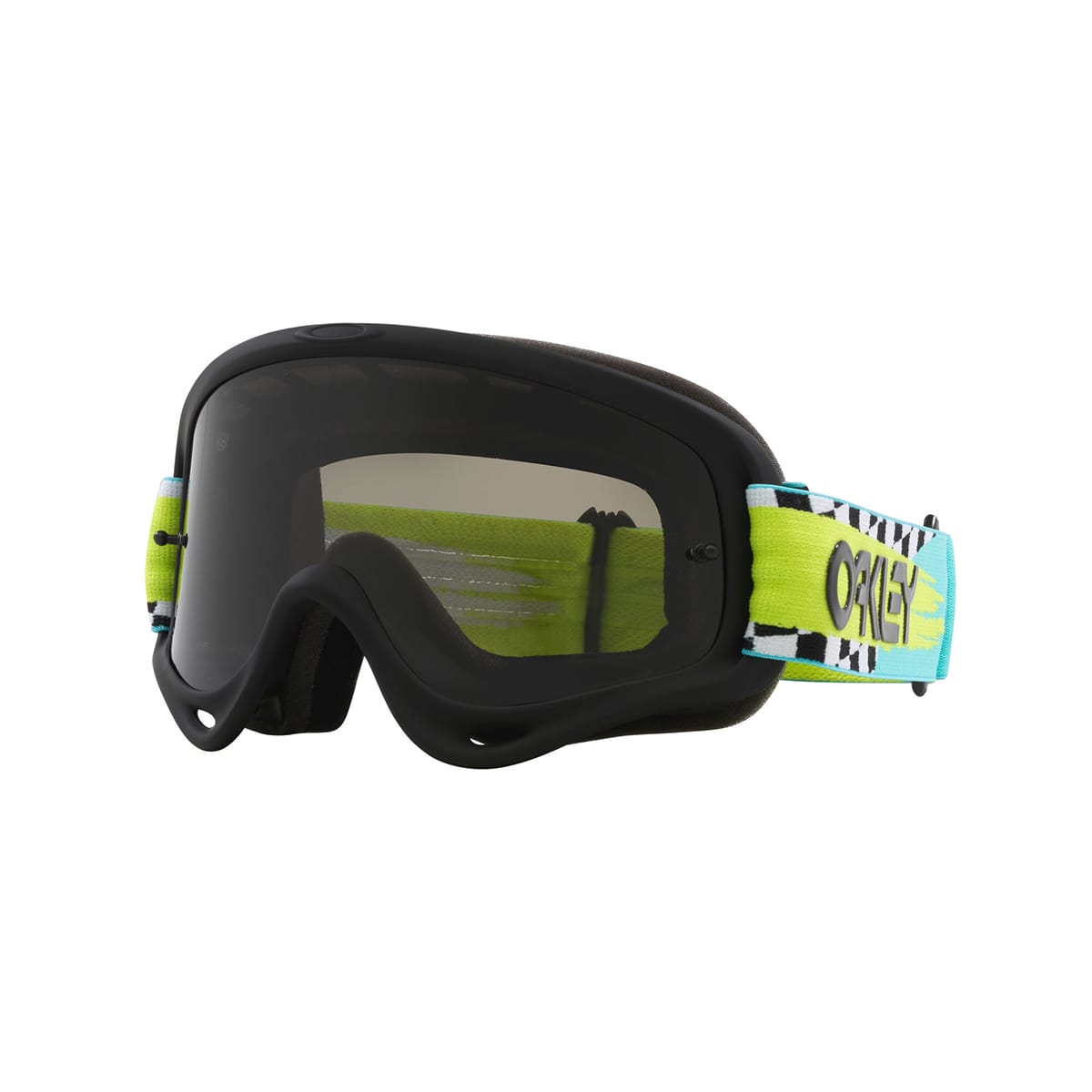 OAKLEY O Frame MX Teal Checks mørkegrå beskyttelsesbriller OO7029-83