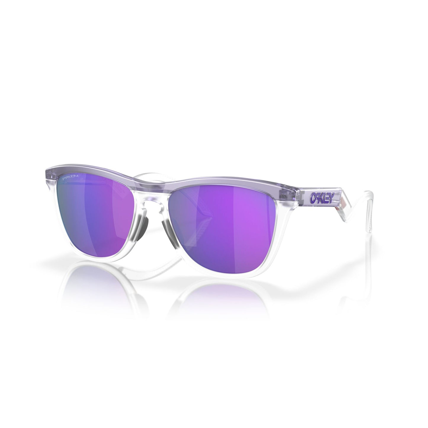 Glasses OAKLEY FROGSKINS HYBRID Matte Trans lilac/clear Prizm Violet