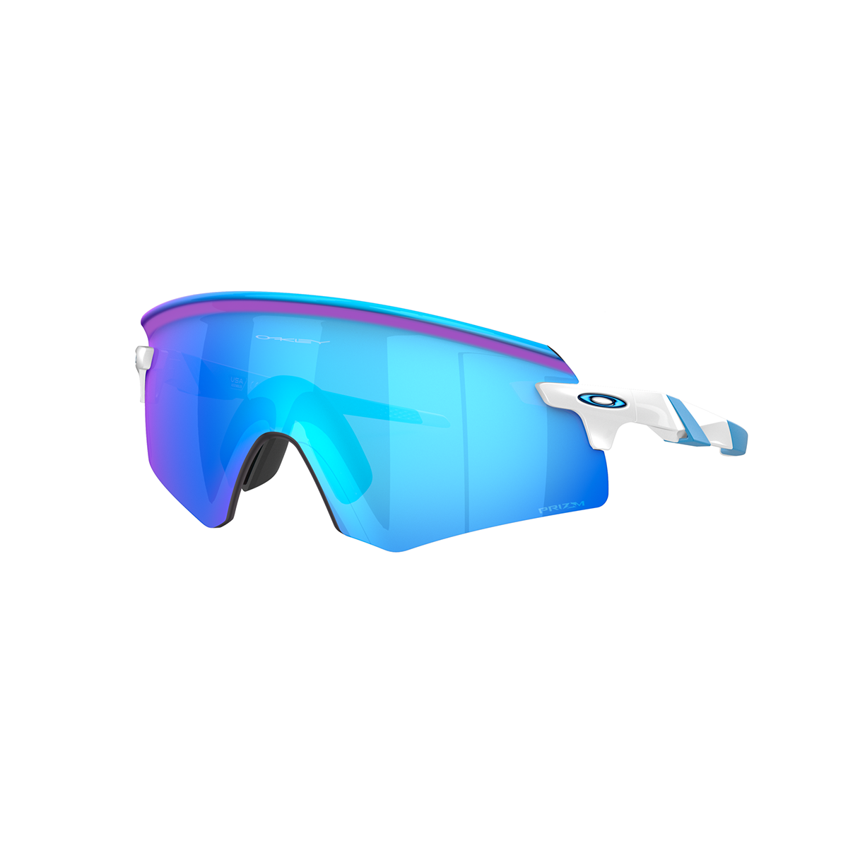 OAKLEY ENCODER Poleret hvid Prizm Sapphire - OO9471-0536