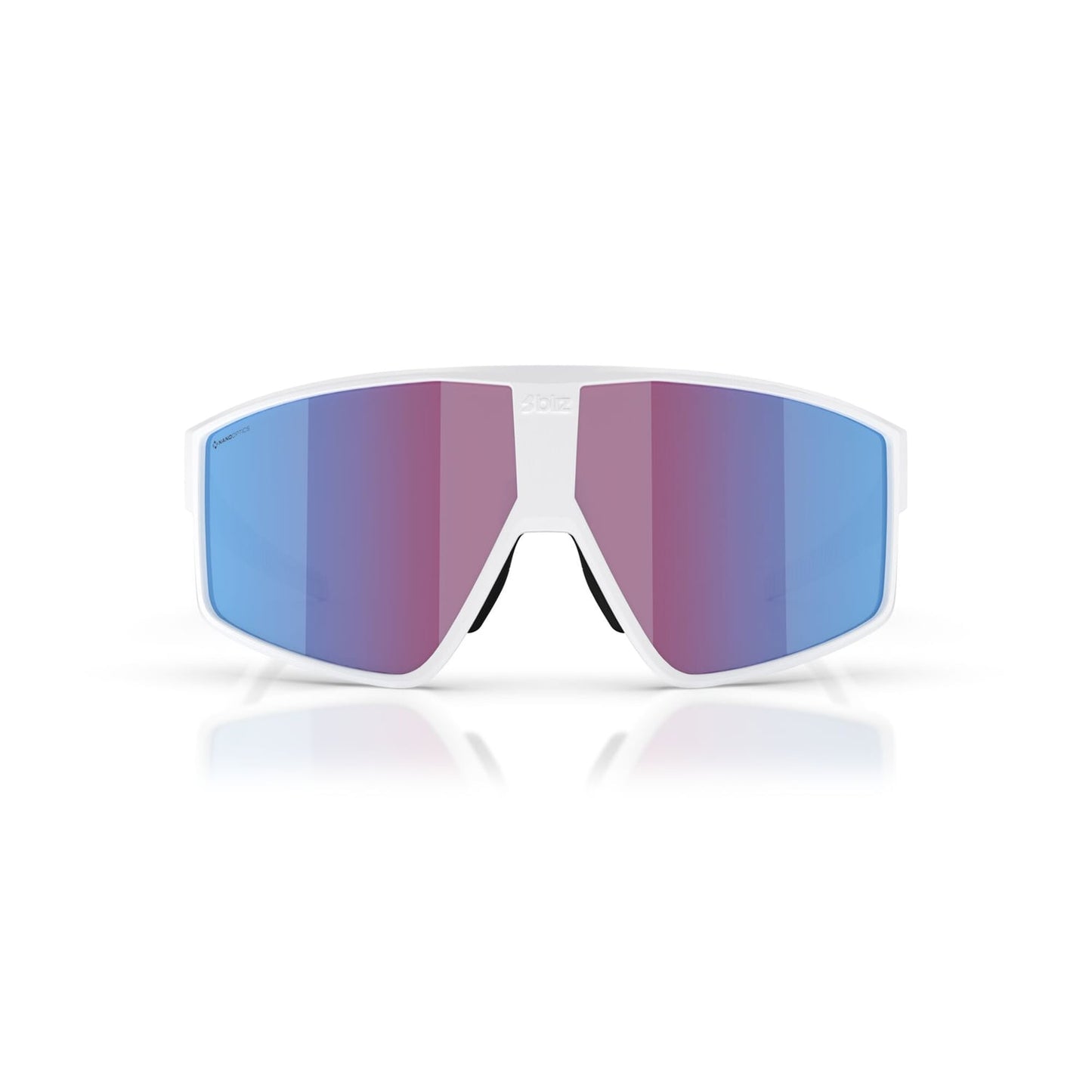 Briller BLIZ P002 Hvid skærm Pink Violet Blue Mirror