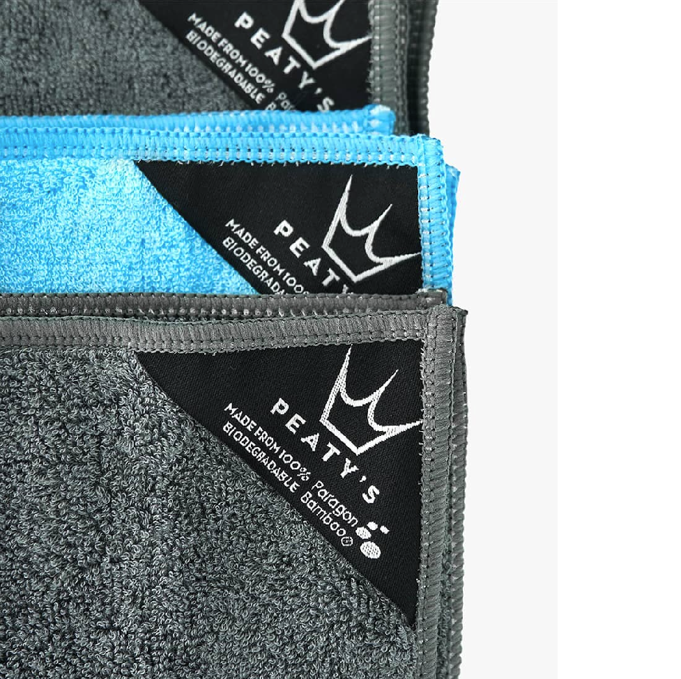PEATY'S BAMBOO BICYCLE CLEANING Micro Fiber Towel Kit (3 pieces)