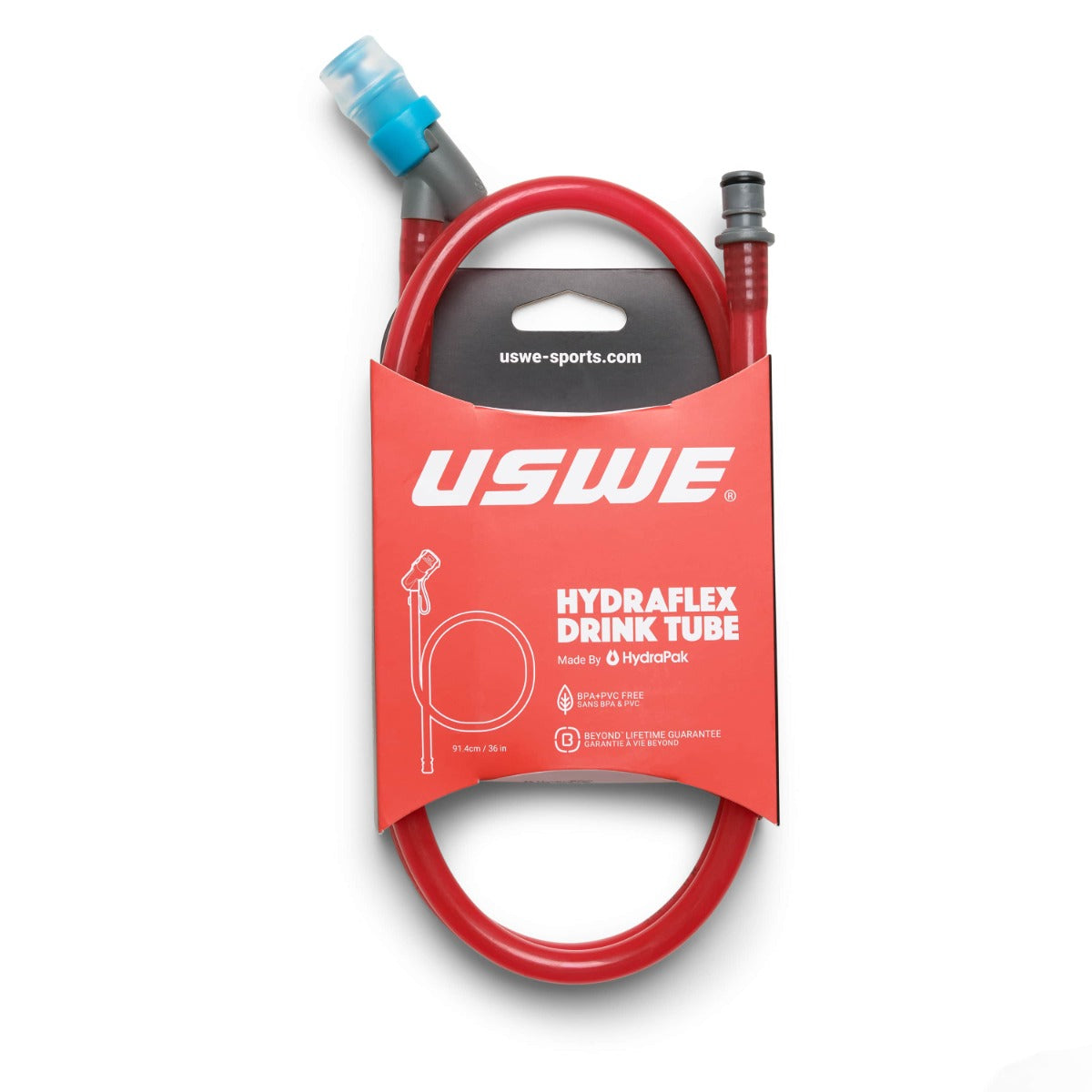 USWE HYDRAFLEX vandlommeventil og slangesæt rød
