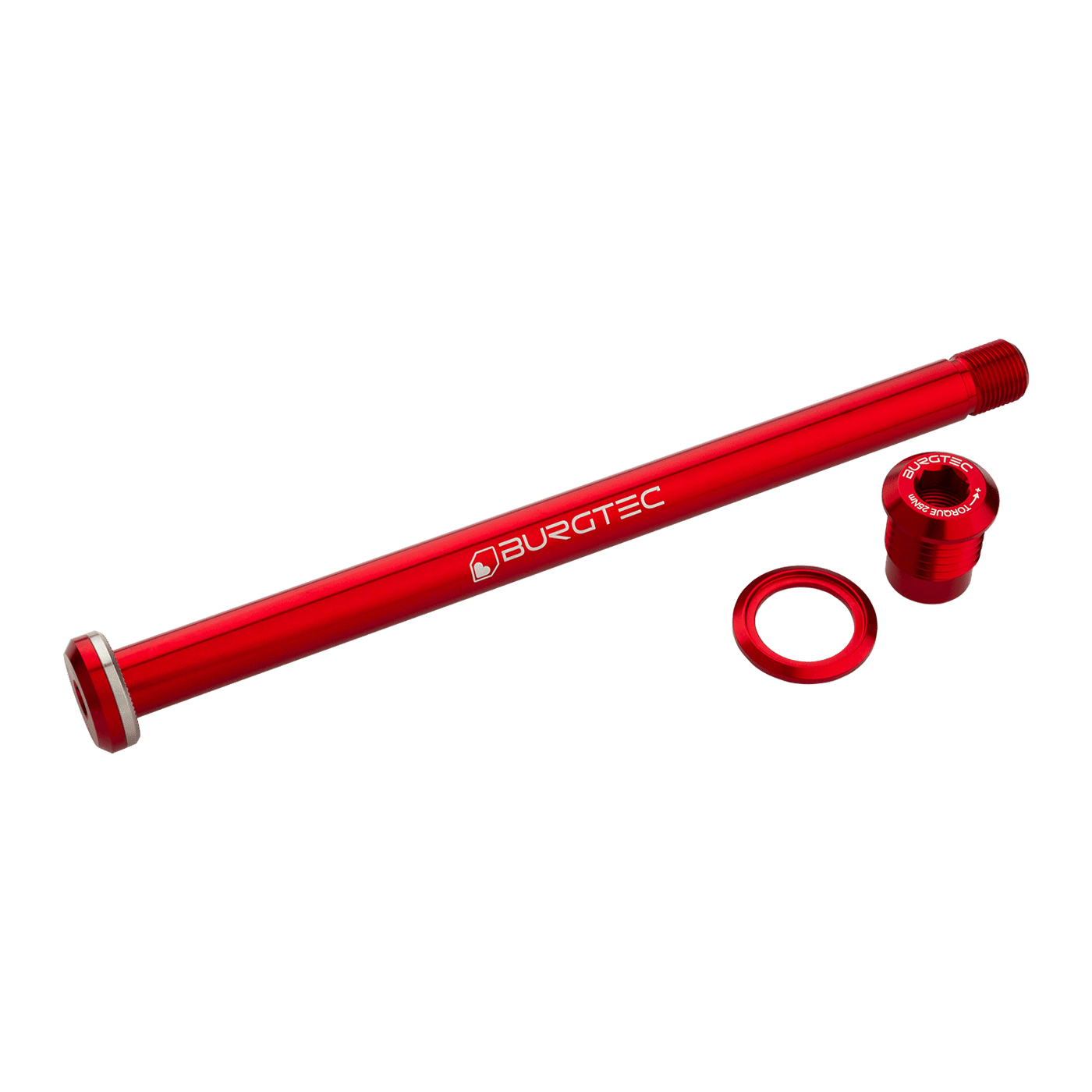 BURGTEC Rear Wheel Axle 174mm for Yeti Frame Red
