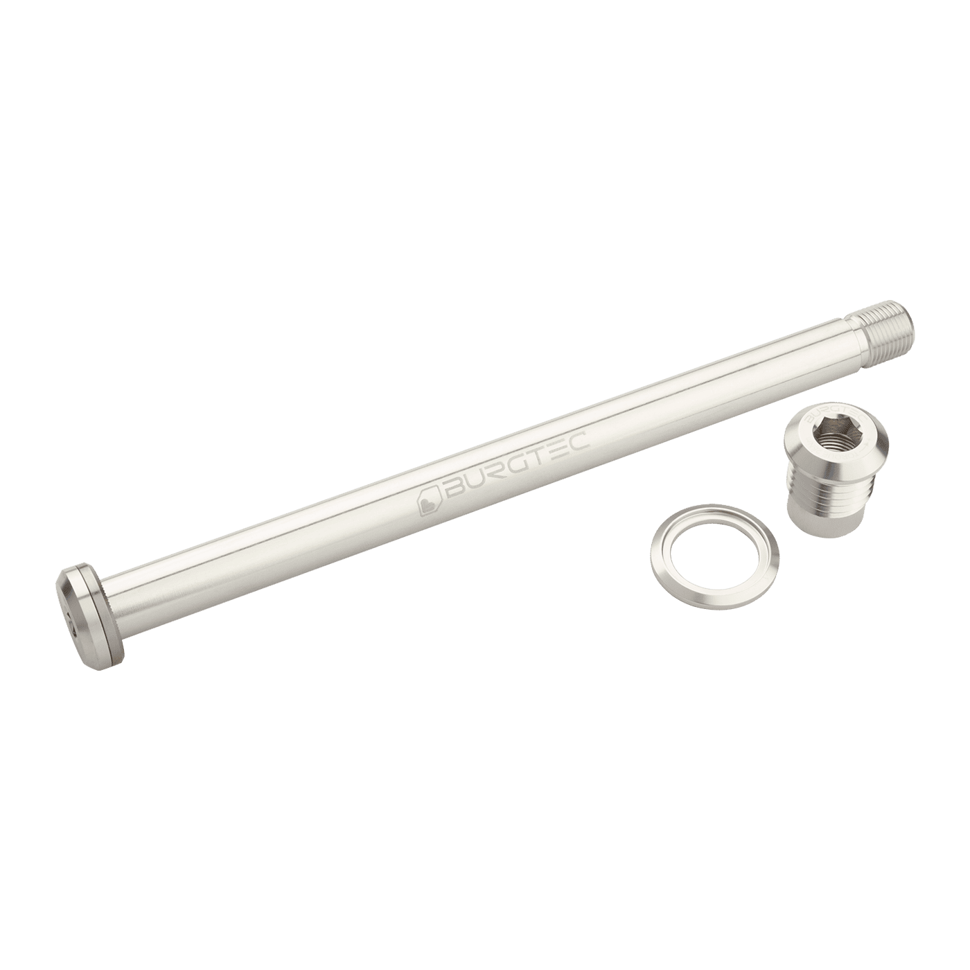BURGTEC baghjulsaksel 174 mm til Yeti Frame Silver