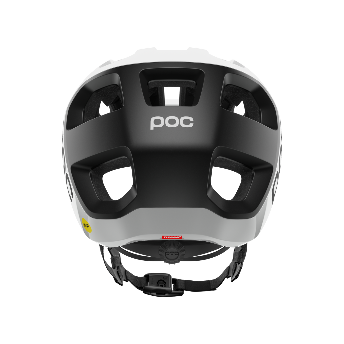 POC CULARIS MTB-hjelm Hvid/sort mat logo