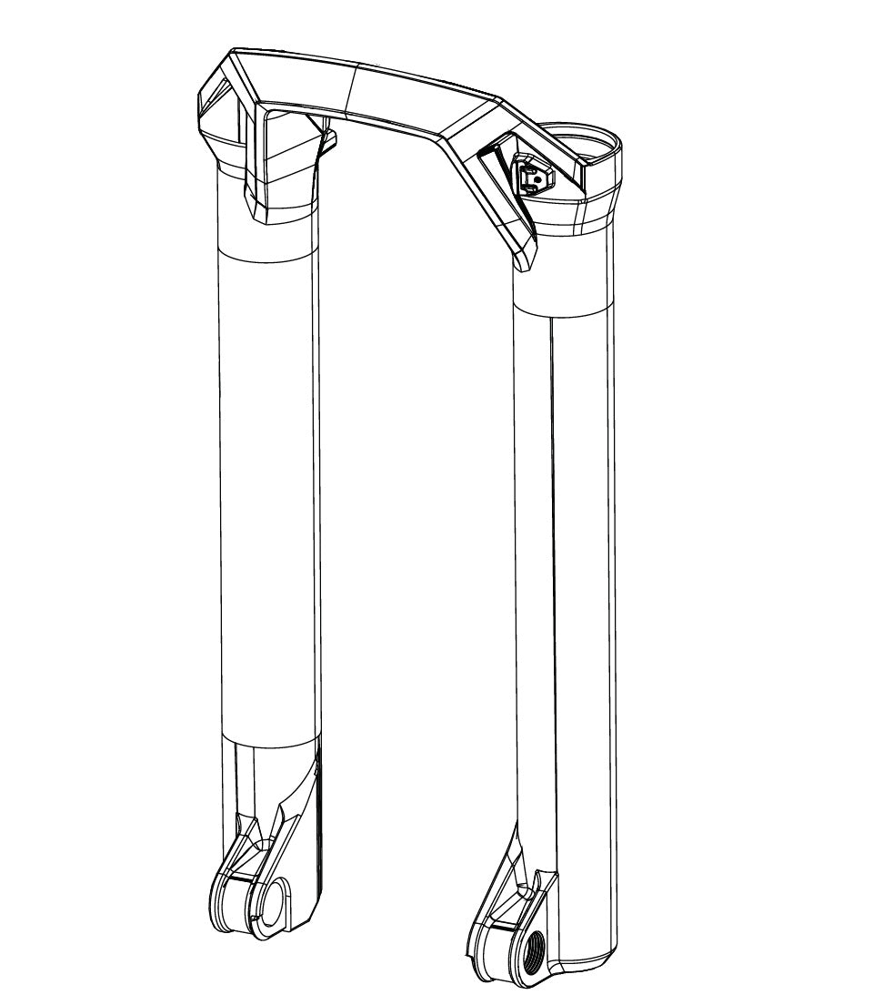 ROCKSHOX BOXXER D1 (2024+) Gaffelholdere Sort