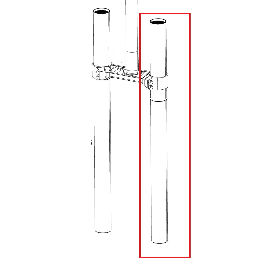 Venstre stempel til ROCKSHOX BOXXER D1-gaffel (2024+)