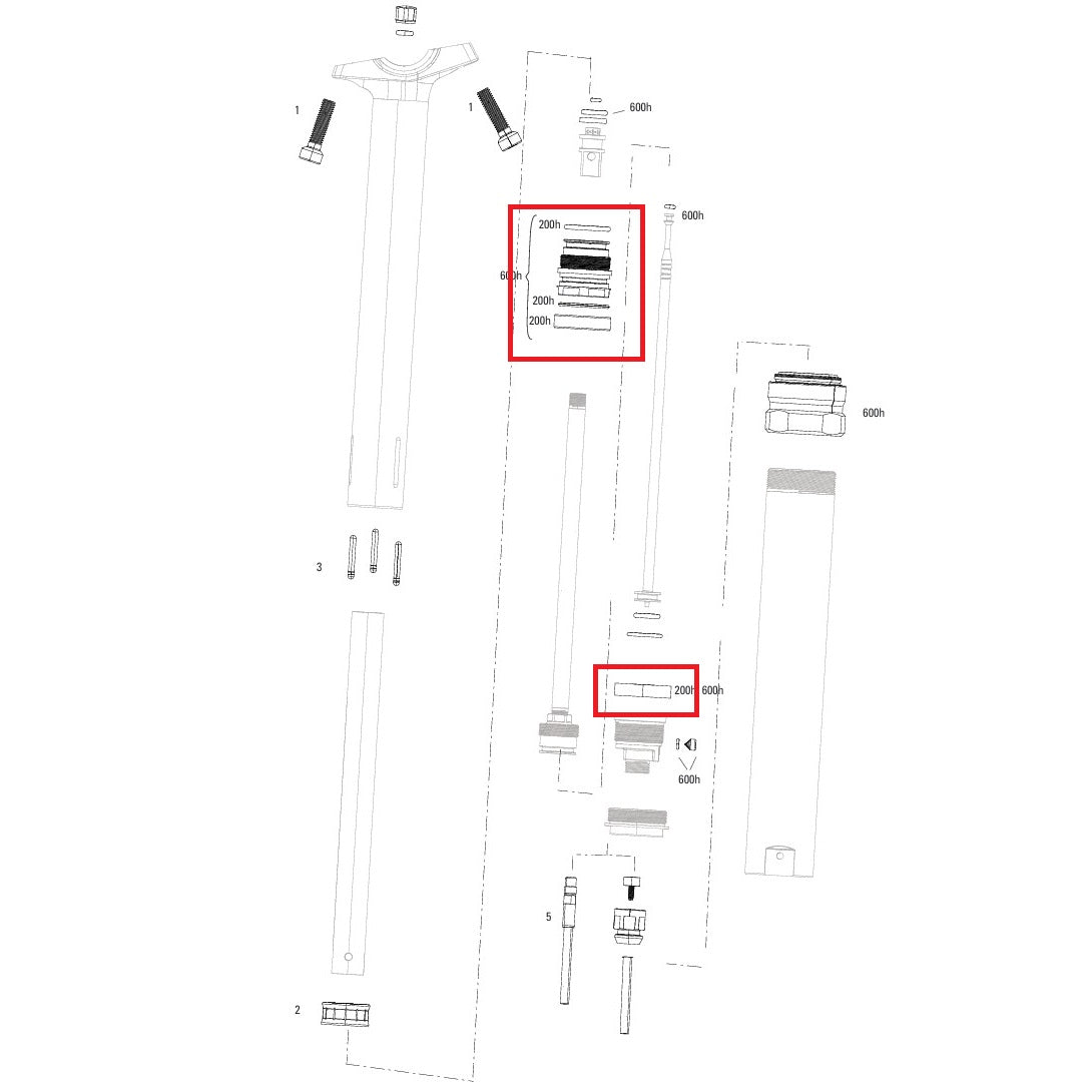200 hrs/year maintenance kit ROCKSHOX REVERB STEALTH C1-V2 (2020+)