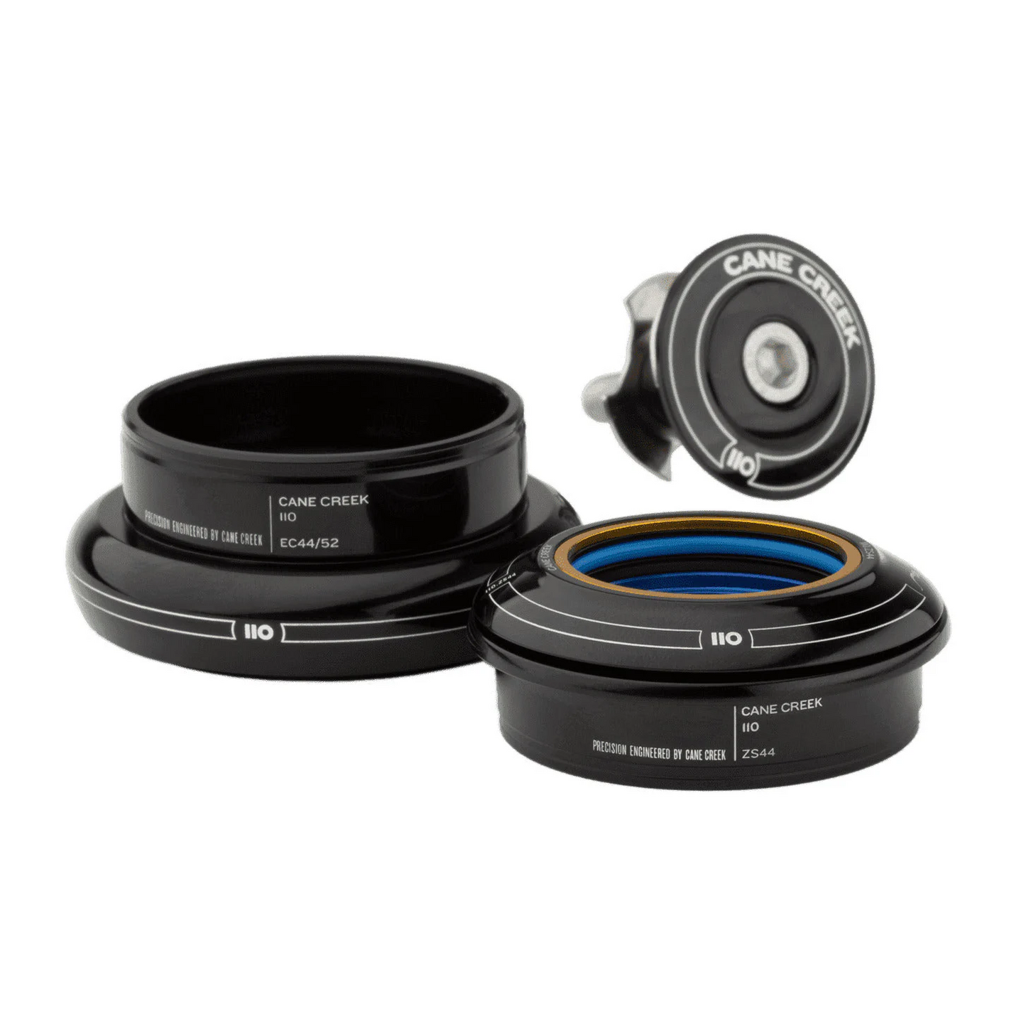 CANE CREEK 110 Headset 1 1/8", ZS44/28.6 | EC44/30, kort, sort