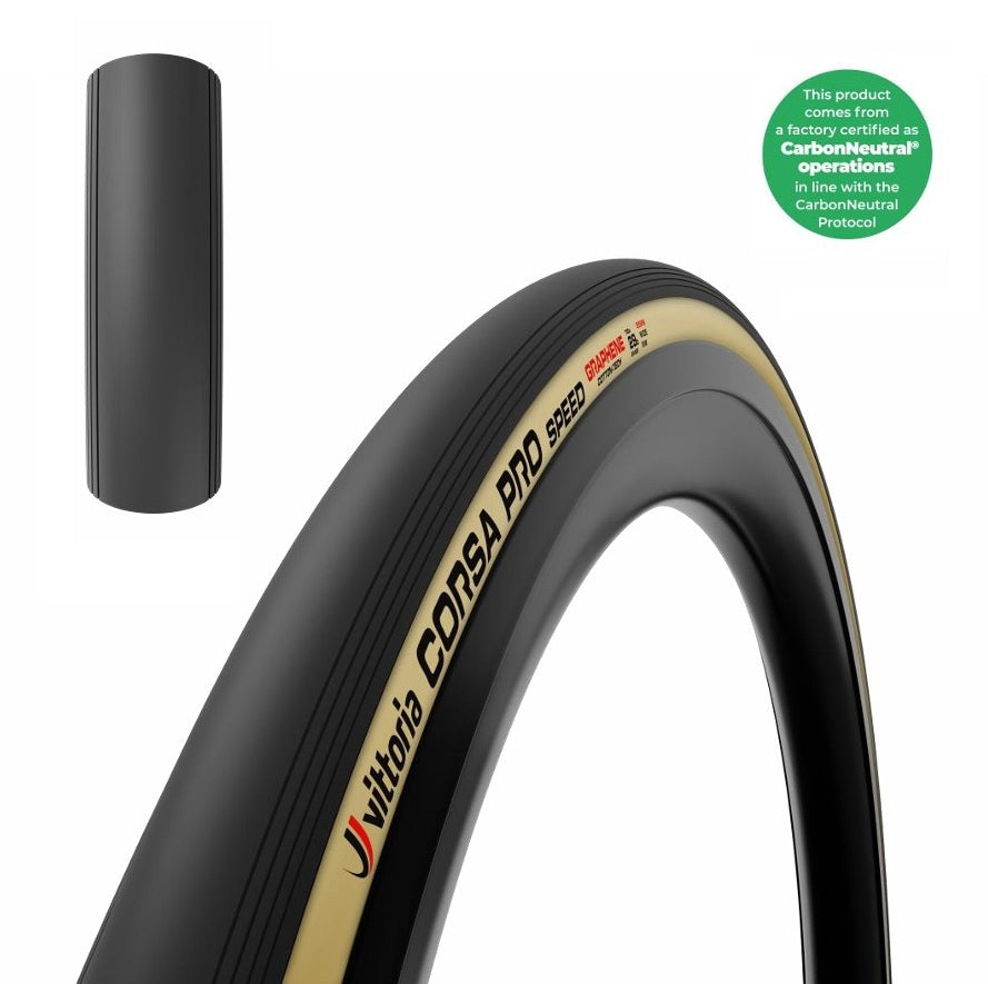 VITTORIA CORSA PRO SPEED WIDE Graphene G2.0 700c Tubeless Ready Soft Beige dæk