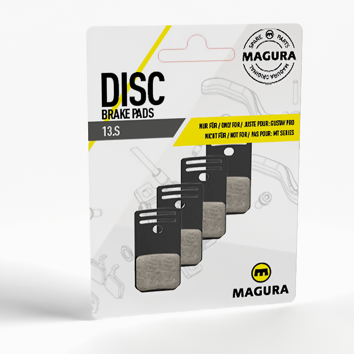 MAGURA GUSTAV PRO 13.S Organic Brake Pads (set of 4)