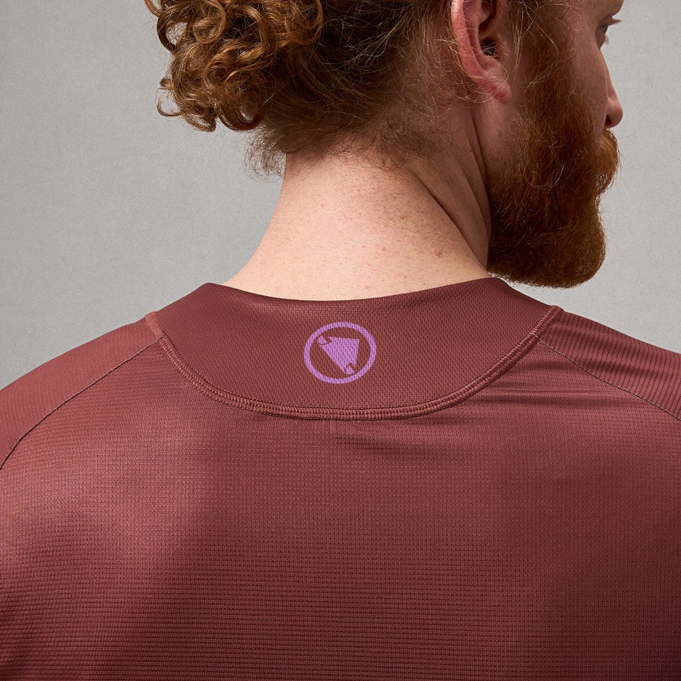 ENDURA SINGLETRACK CORE PRINTED Langærmet End Orange MTB-trøje