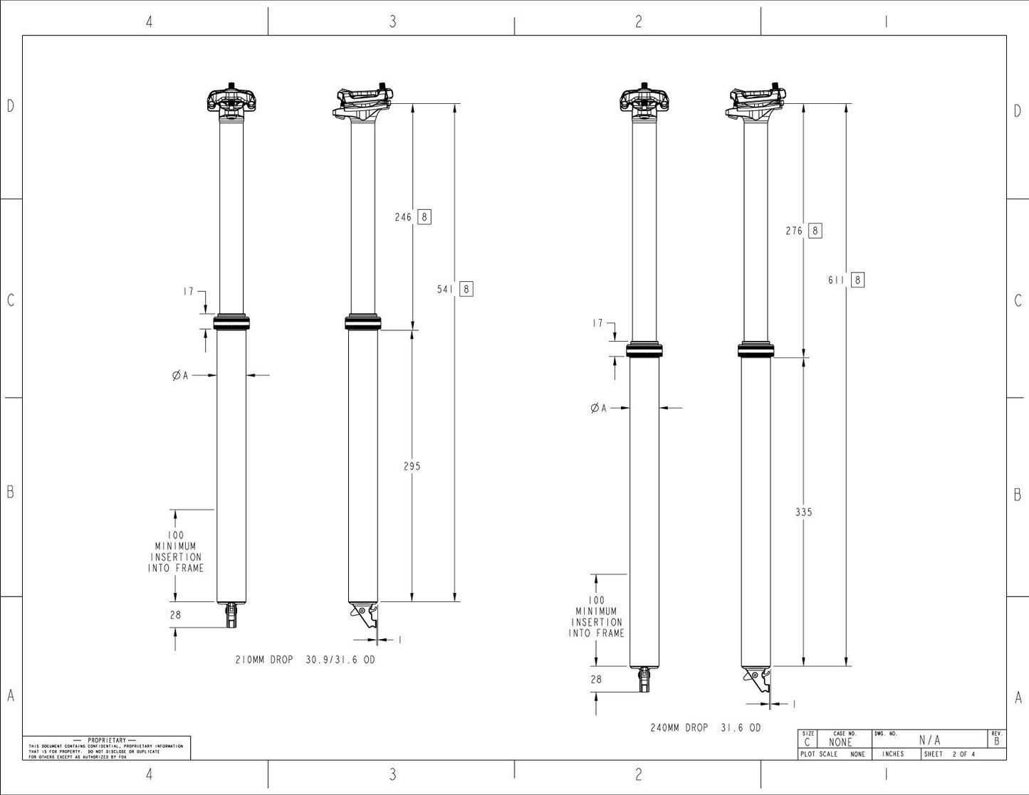 FOX TRANSFER FACTORY Telescopic Saddle Post