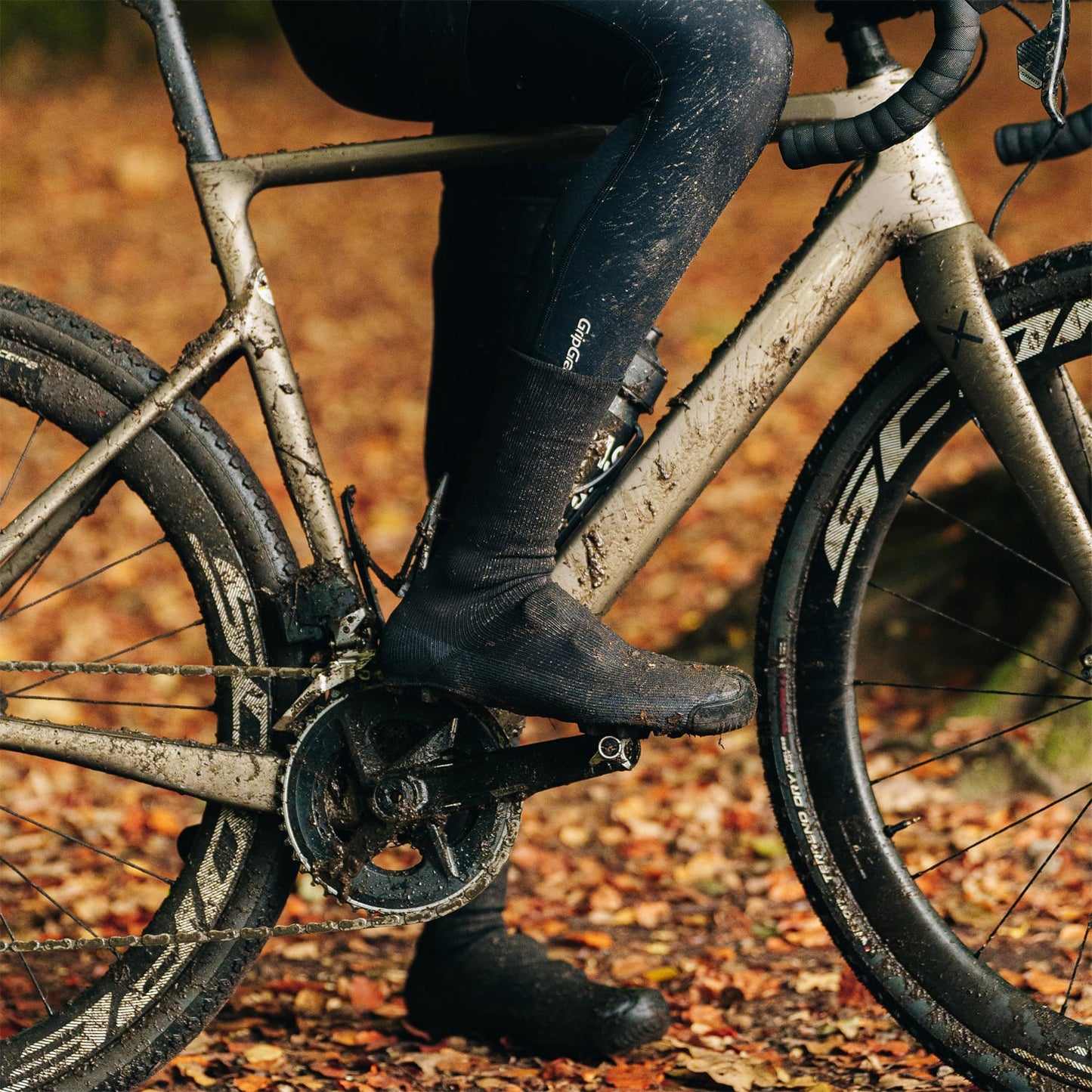 Støvleovertræk GRIPGRAB EXPLORER WATRPROOF GRAVEL Sort