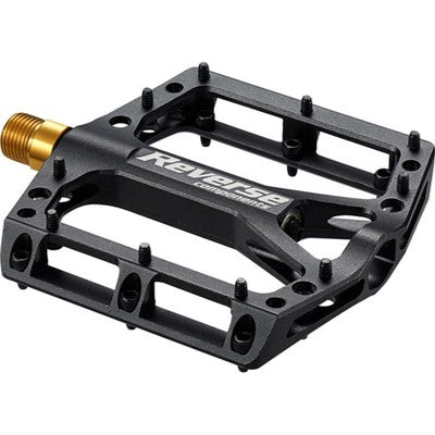 REVERSE COMPONENTS BLACK ONE TITANIUM flat pedals Titanium axle Black