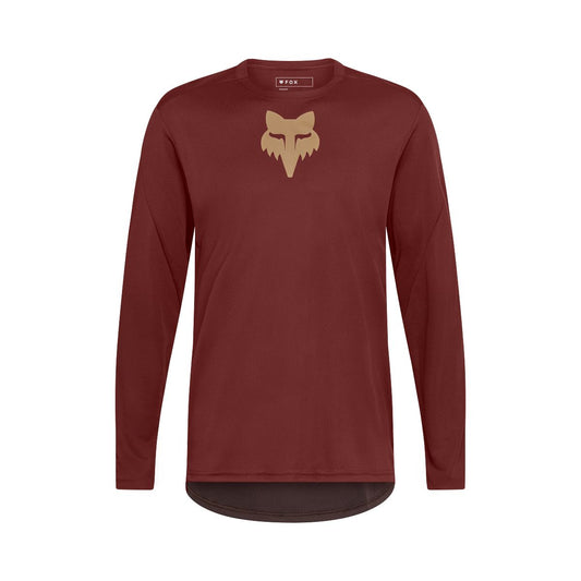 FOX RANGER FOX HEAD Long Sleeve Jersey Bordeaux