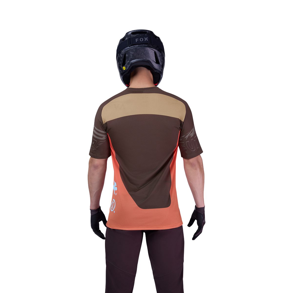 FOX FLEXAIR ELEVATED Short Sleeve Jersey Brown/Orange