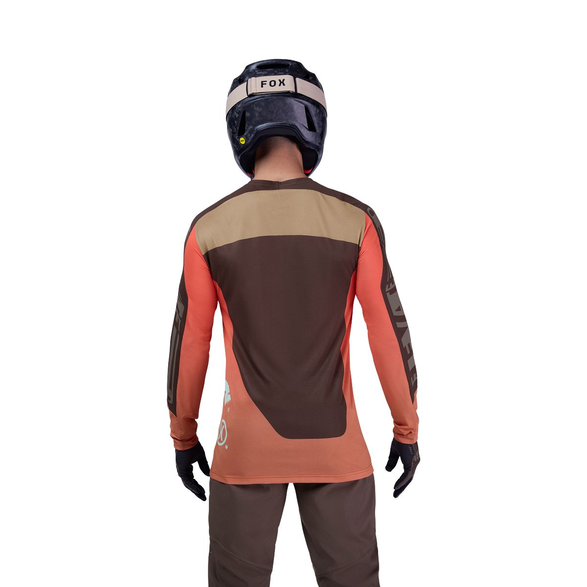 FOX FLEXAIR ELEVATED Langærmet Jersey Brun/Orange