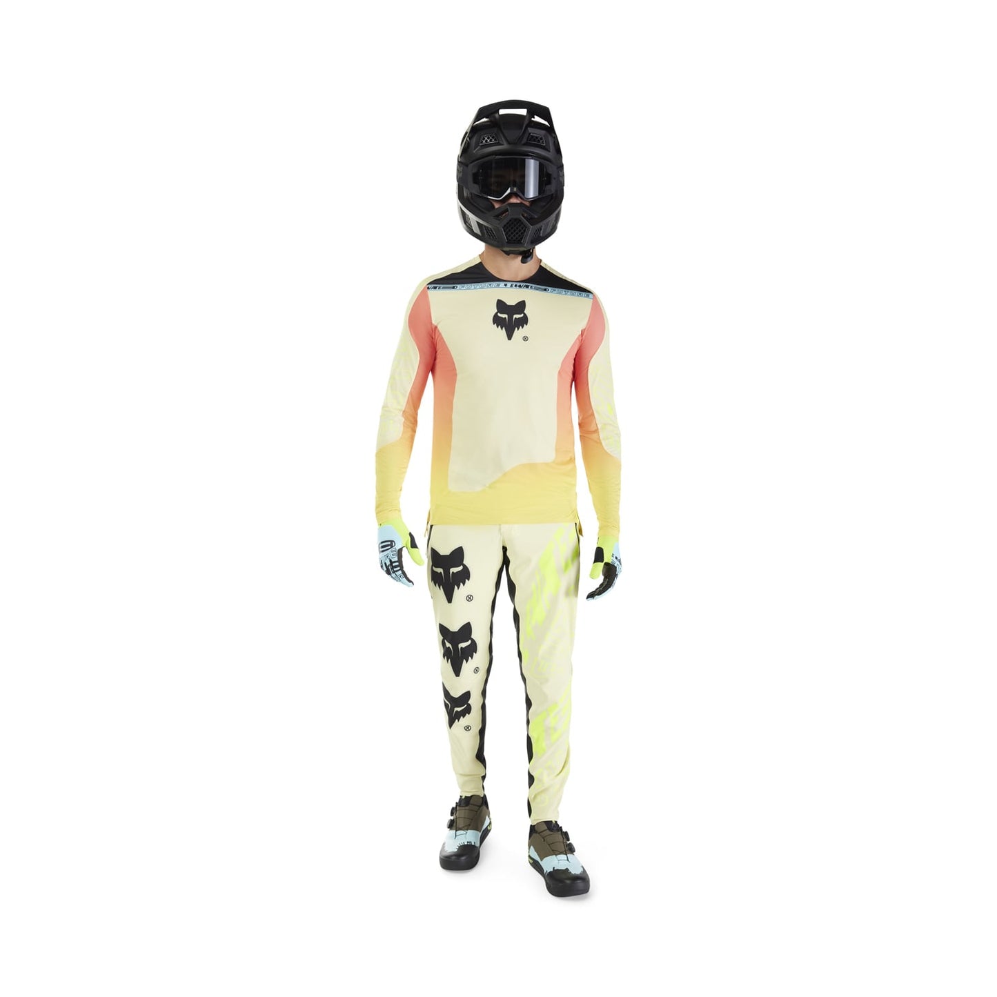 FOX FLEXAIR ELEVATED Langærmet Jersey Gul/Orange 2025