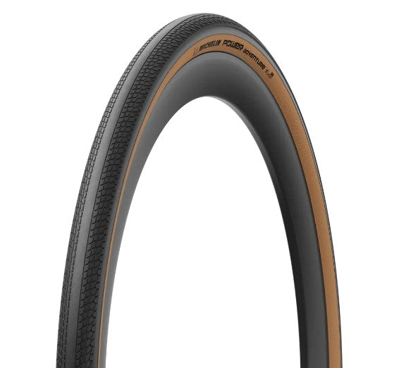 MICHELIN POWER ADVENTURE Competition Line 700x36c Tubeless Ready Brown-dæk