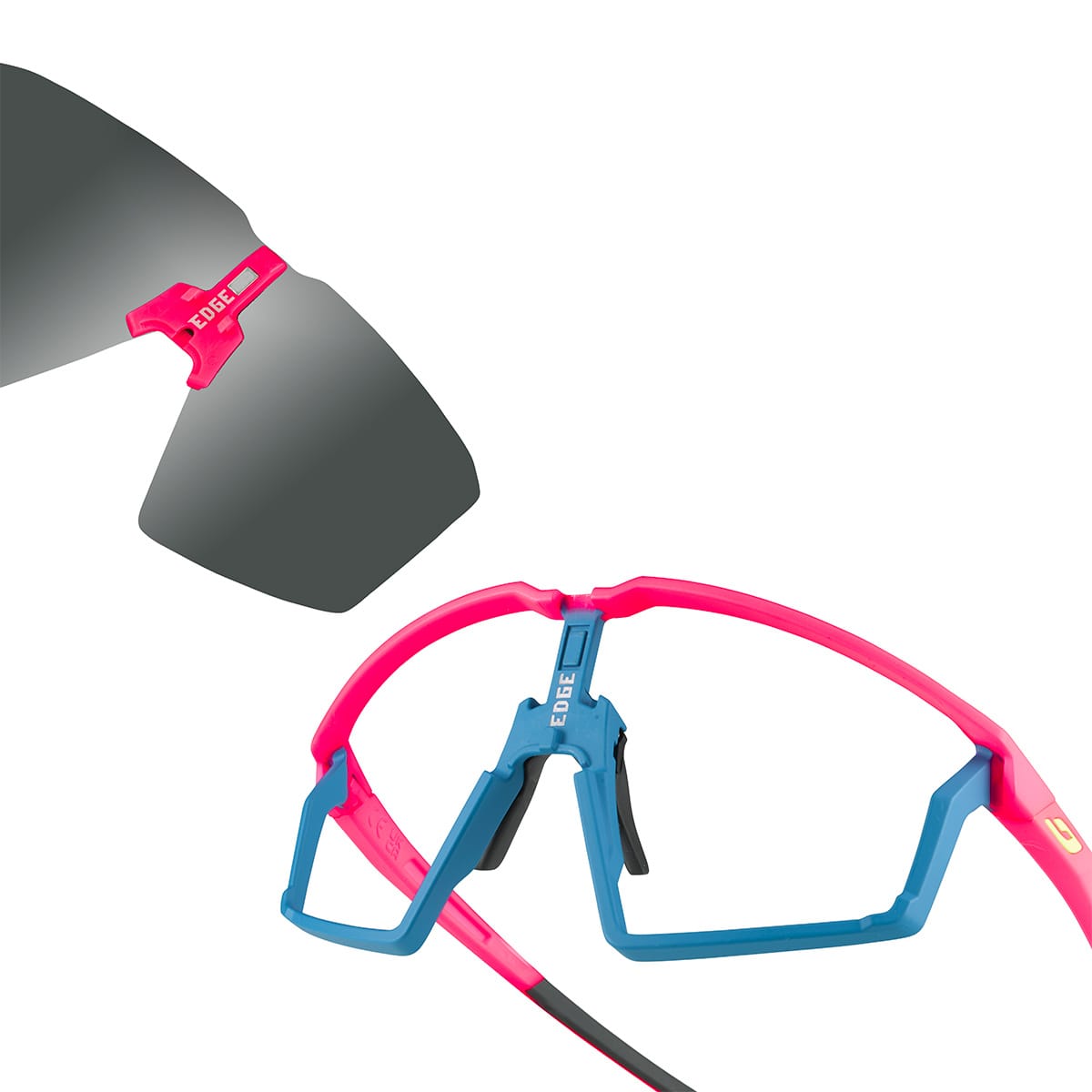 JULBO EDGE Fluorescerende pink/Spectron 3 røgfarvede beskyttelsesbriller