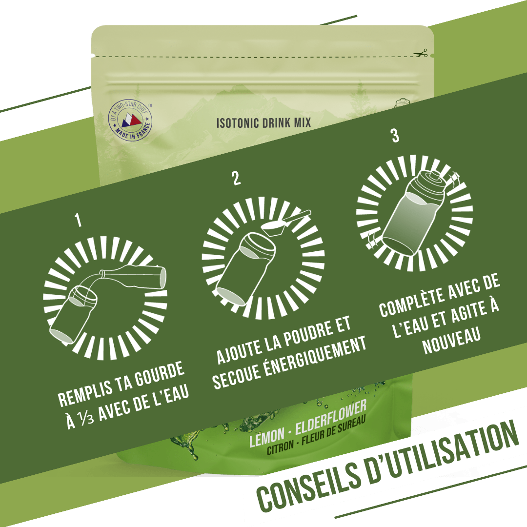 BAOUW ISOTONIC Energidrik (585 g) Citron Hyldeblomst