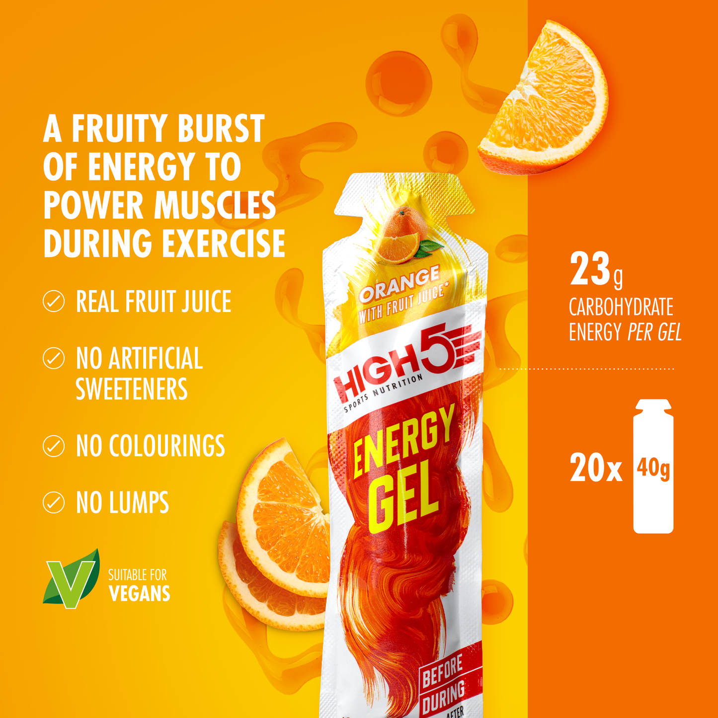 High5 ENERGY GEL (40 g) Orange