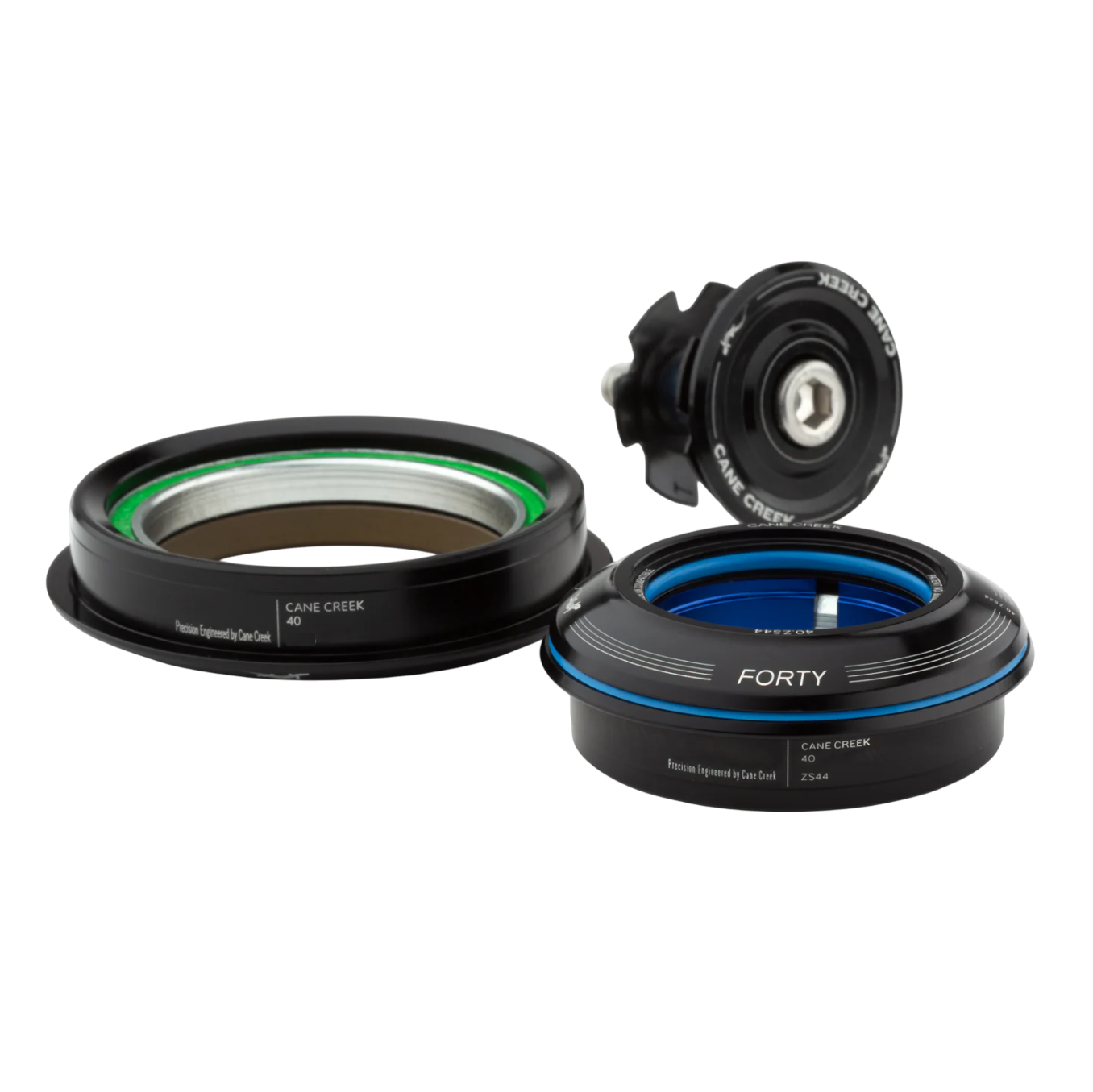 Headset CANE CREEK 40 Tapered, 1 1/8"-1,5", ZS44/28,6/H8 | ZS62/40, sort