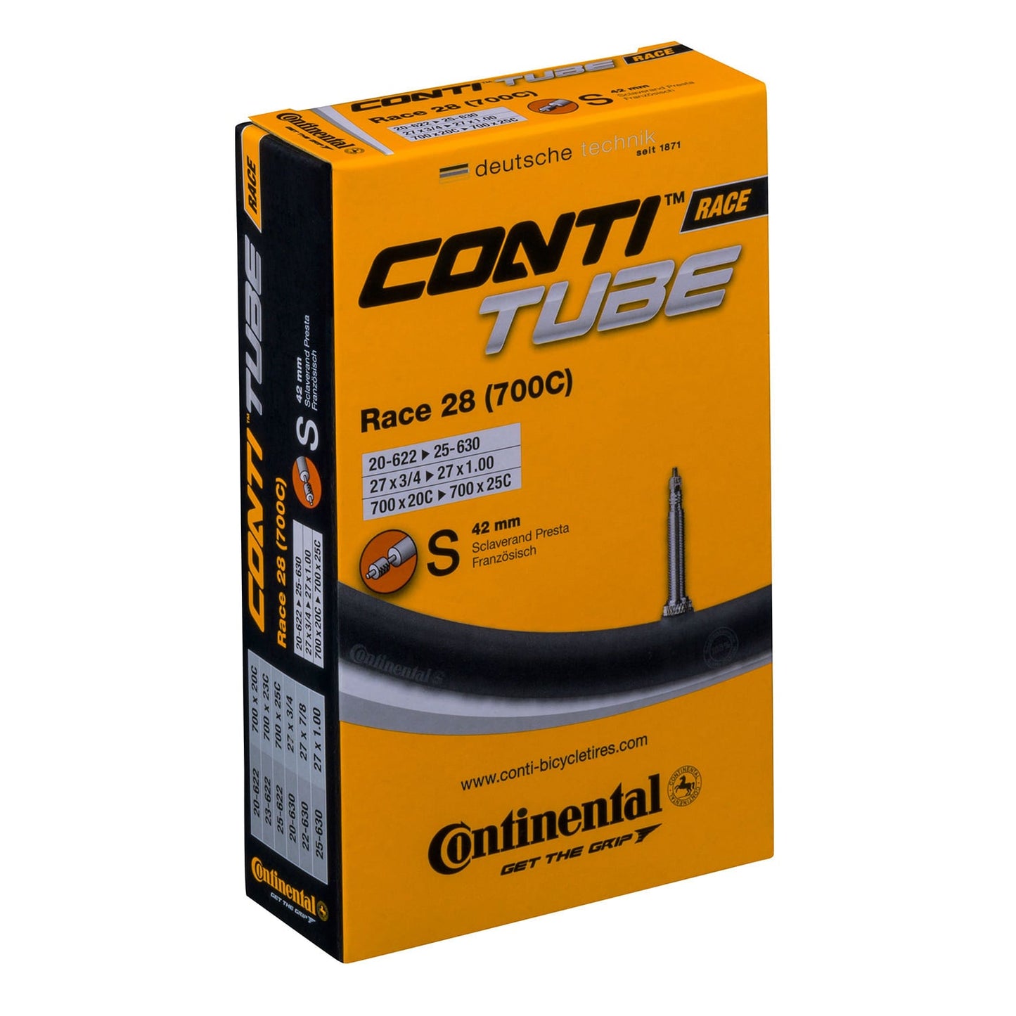 CONTINENTAL RACE slange 700x20/25c Presta