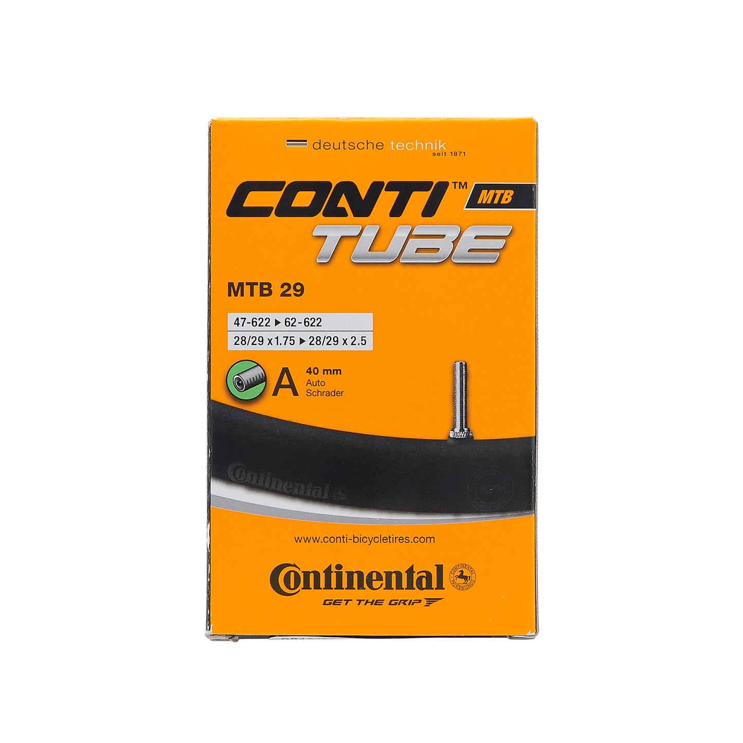 CONTINENTAL 29x1,75-2,5 Schrader 40 mm indvendig slange