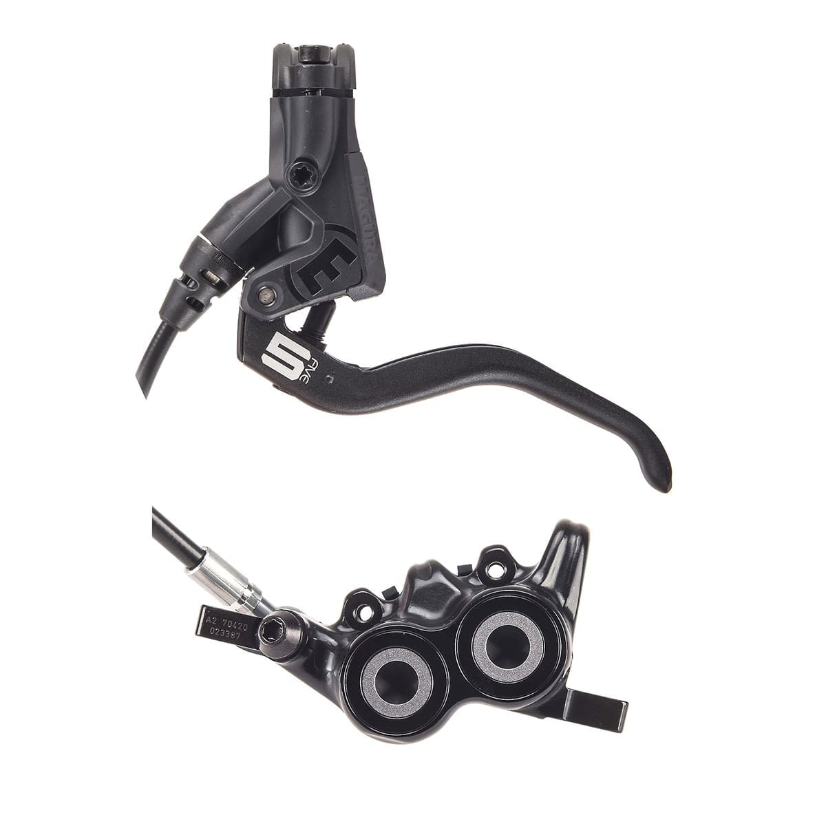 Et par MAGURA MT5 Discless-bremser i sort