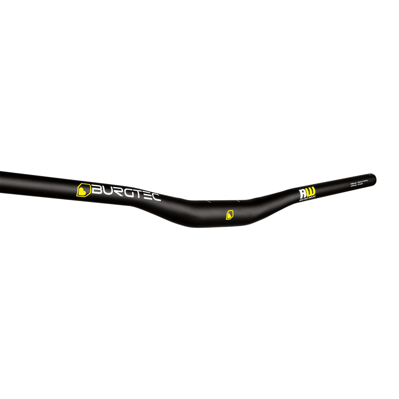 BURGTEC RIDE WIDE ENDURO Rise 22,5 mm 800 mm sort styr