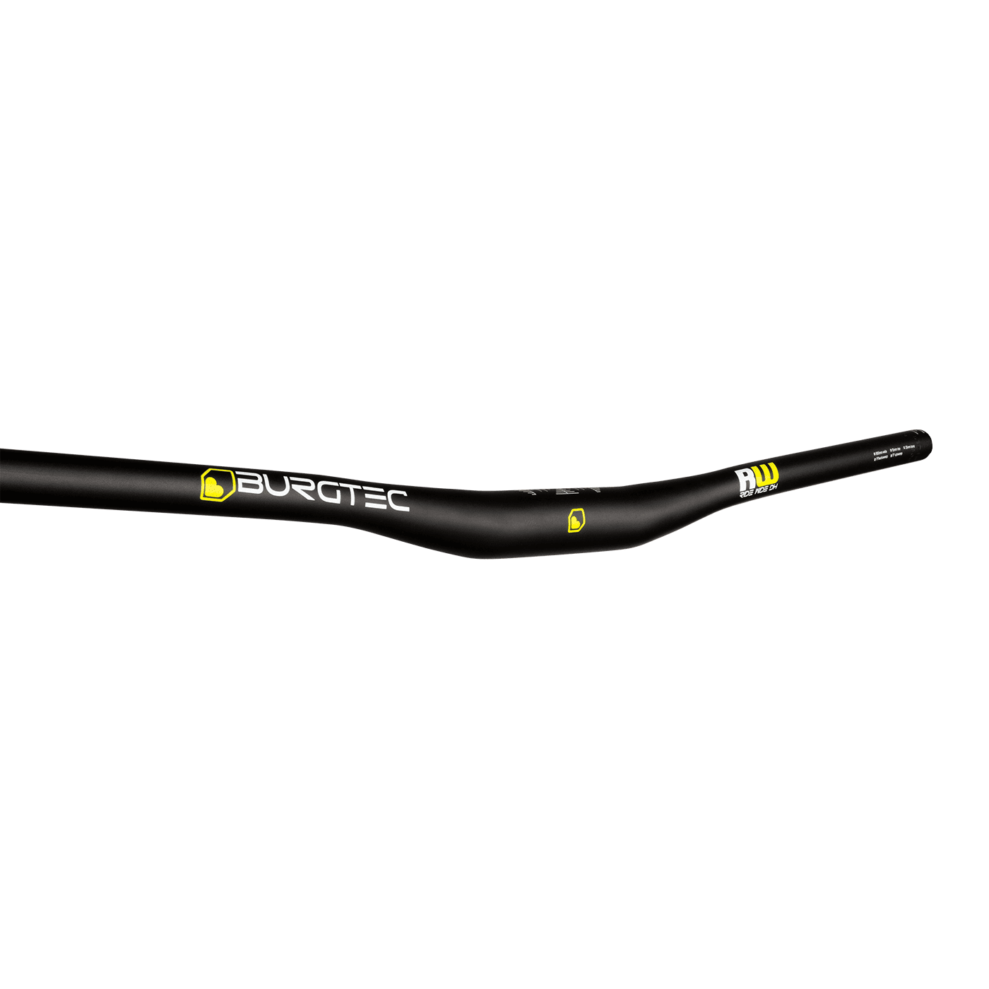 BURGTEC RIDE WIDE DH Rise 15mm 800mm Sort styr