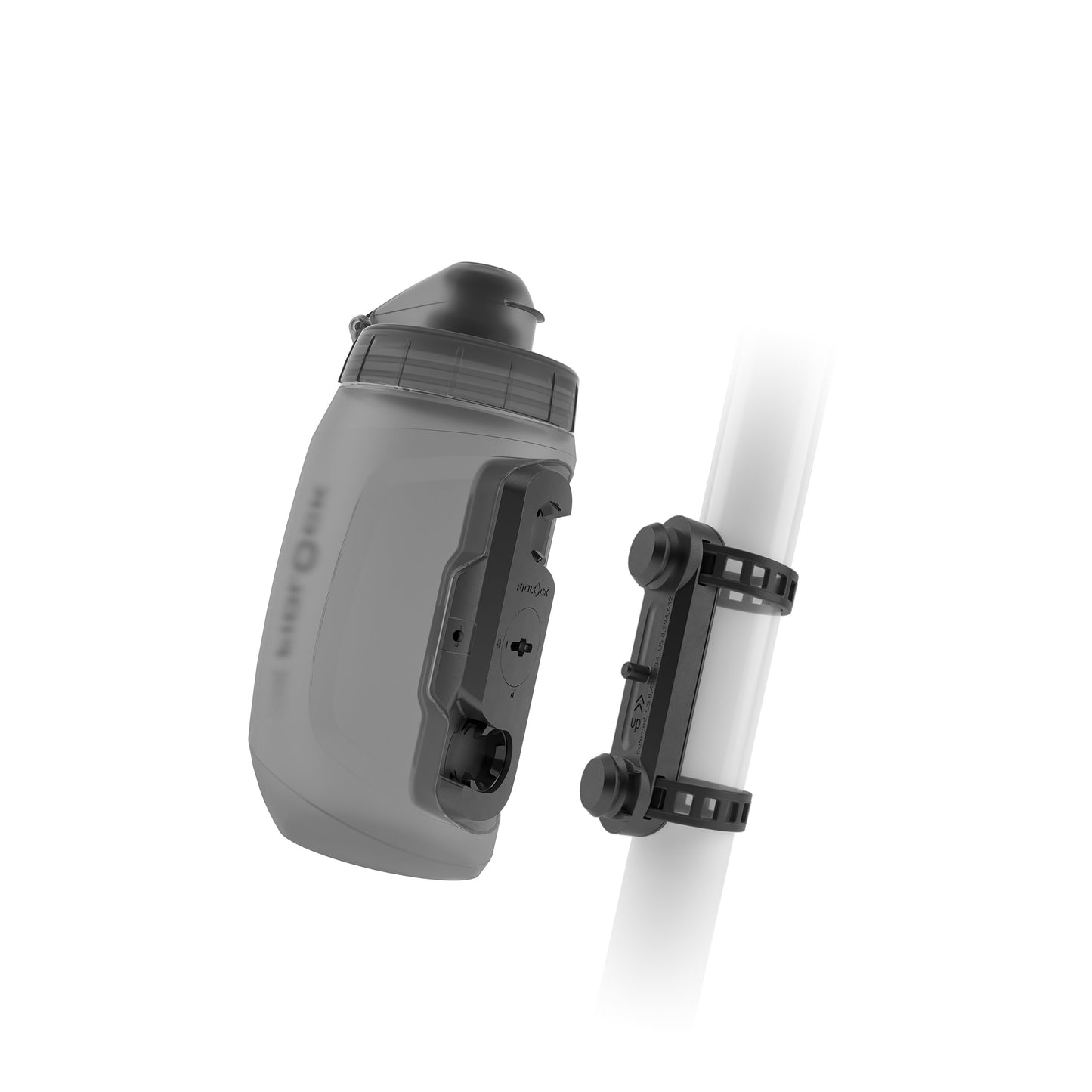 Flaske- og flaskeholderkit FIDLOCK TWIST UNI BASE 450 ml røget