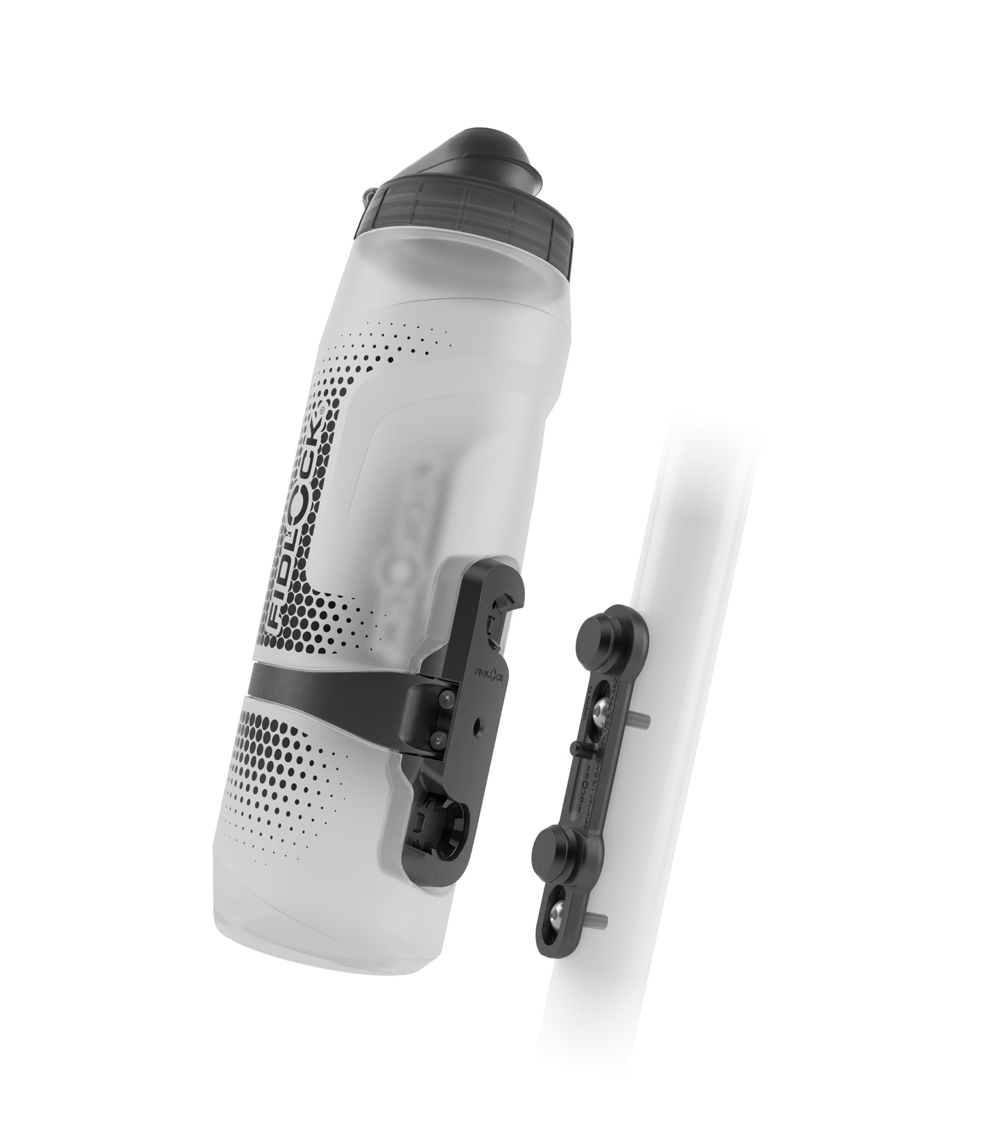 Flaske- og flaskeholdersæt FIDLOCK TWIST BIKE BASE 800 ml Transparent
