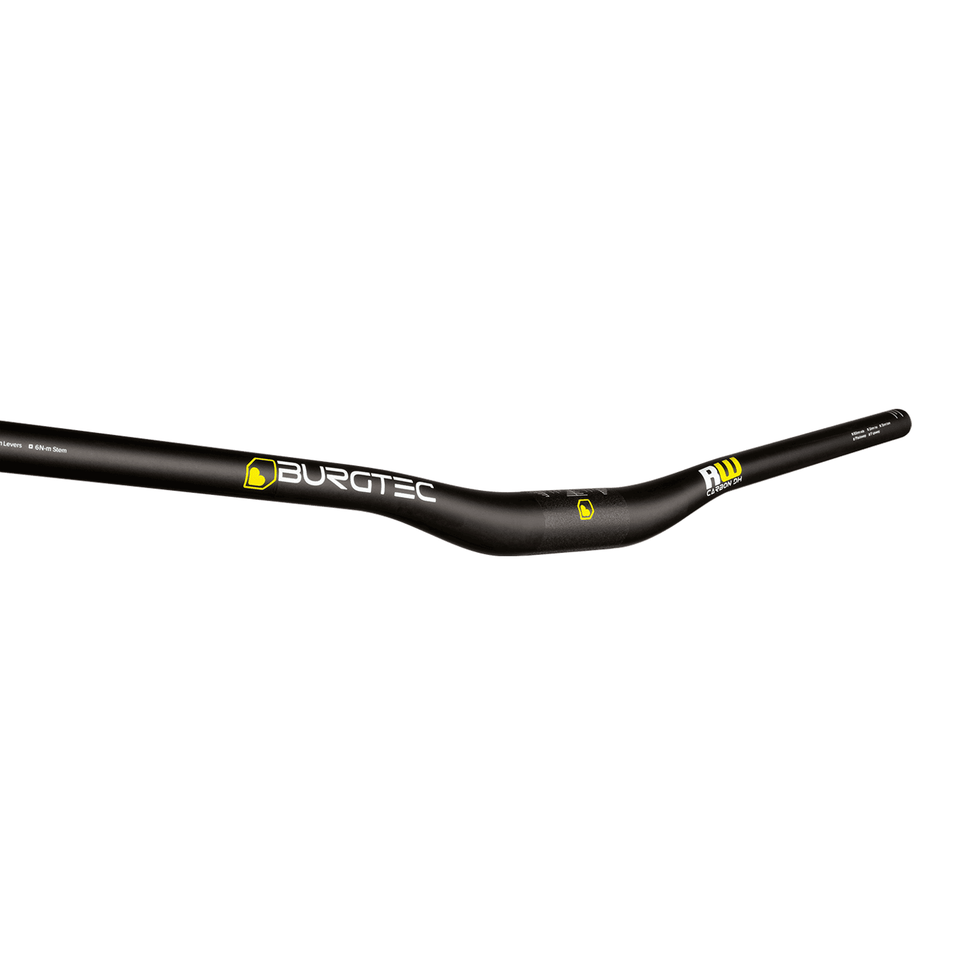 BURGTEC RIDE WIDE DH Rise 20mm 800mm Sort kulfiberstyr