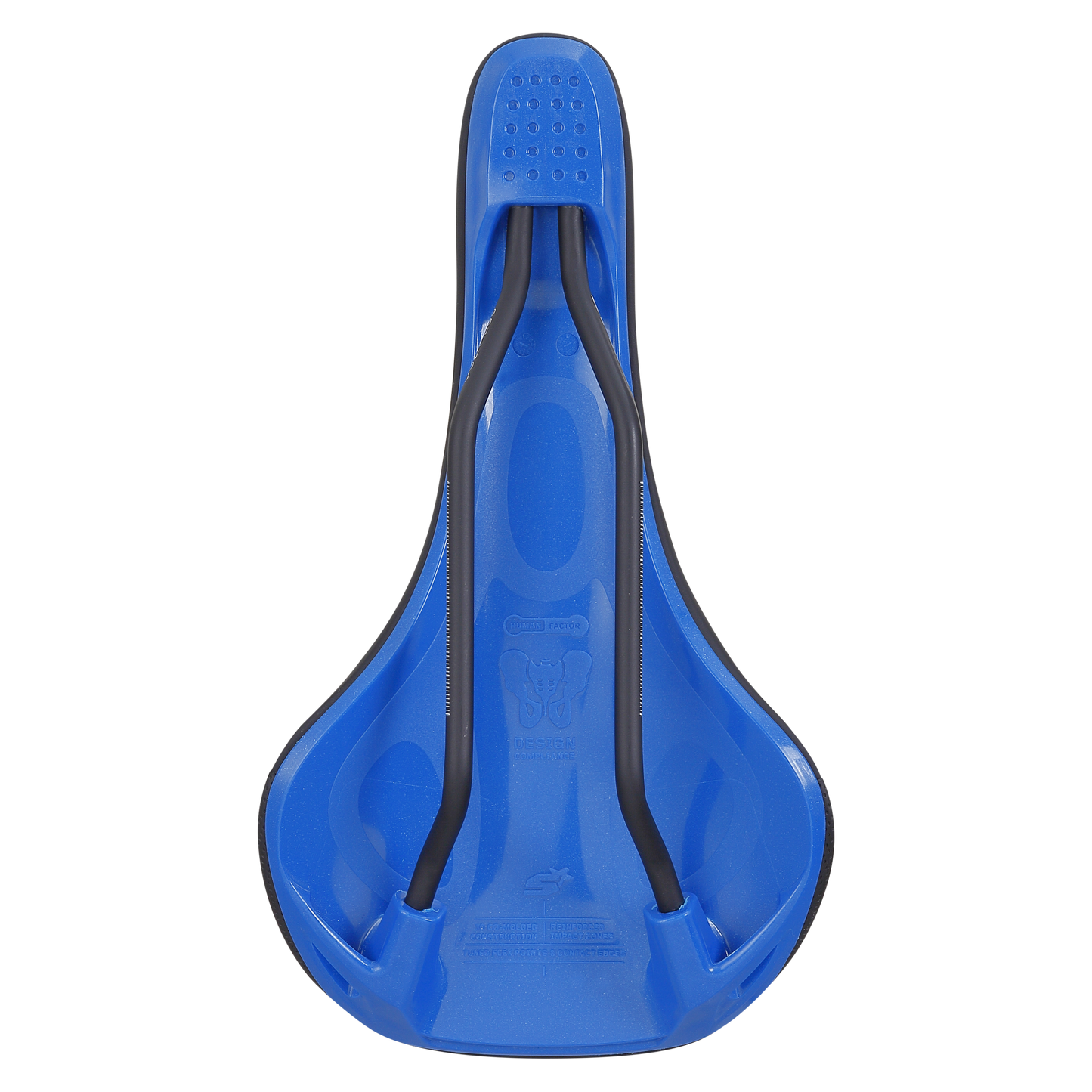 SPANK OOZY 280 144mm Sadel CrMo Skinner Blå