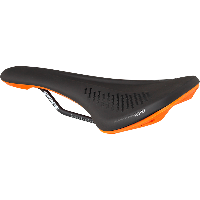 SPANK OOZY 220 144mm Sadel CrN/Ti Skinner Orange