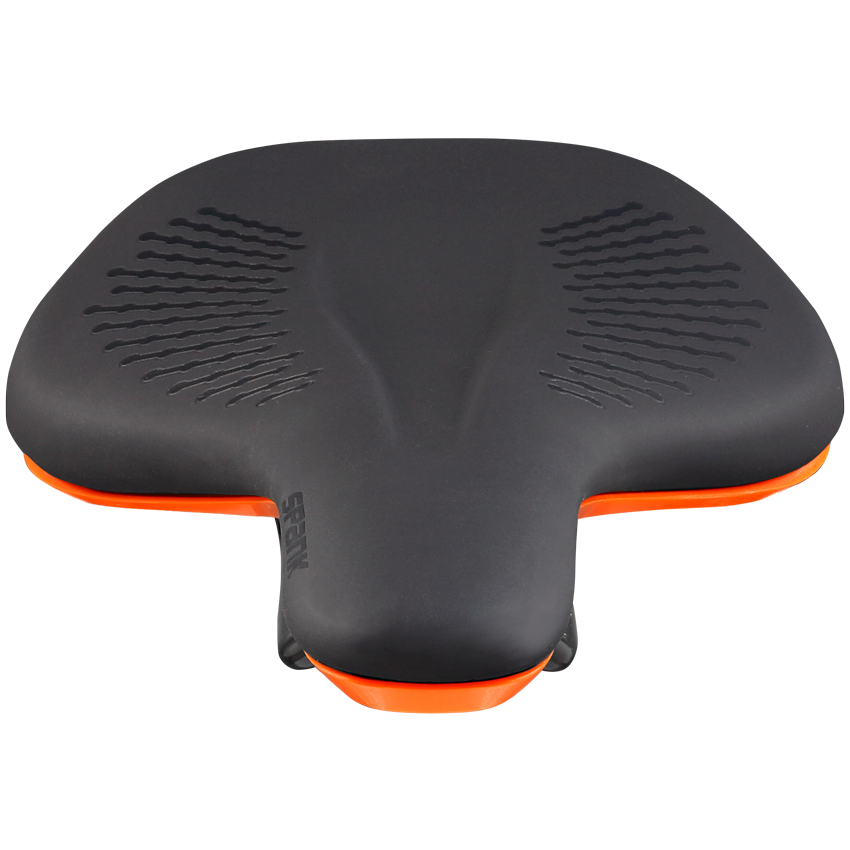 SPANK OOZY 220 144mm Sadel CrN/Ti Skinner Orange