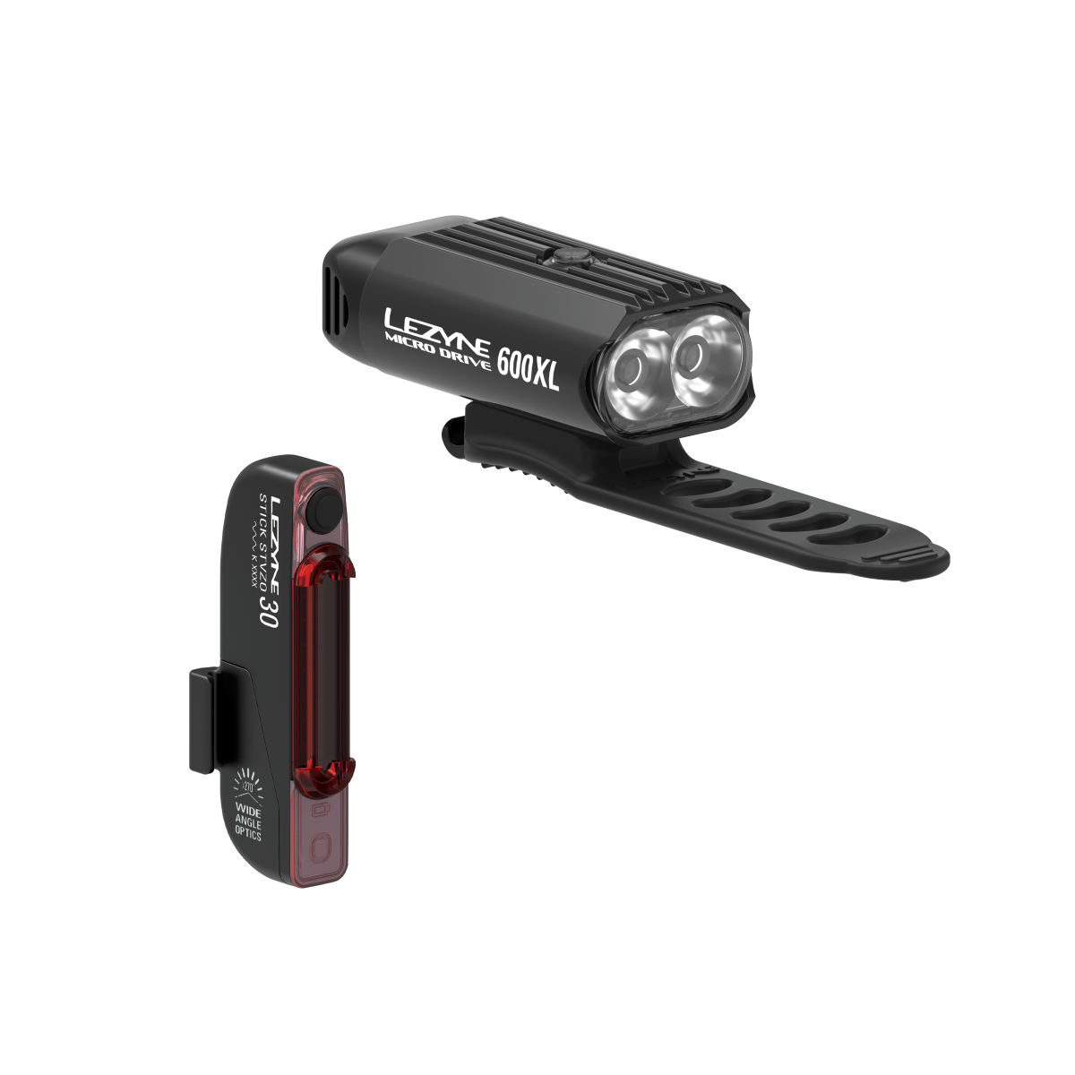 For- og baglygter LEZYNE MICRO DRIVE 600XL / STICK DRIVE
