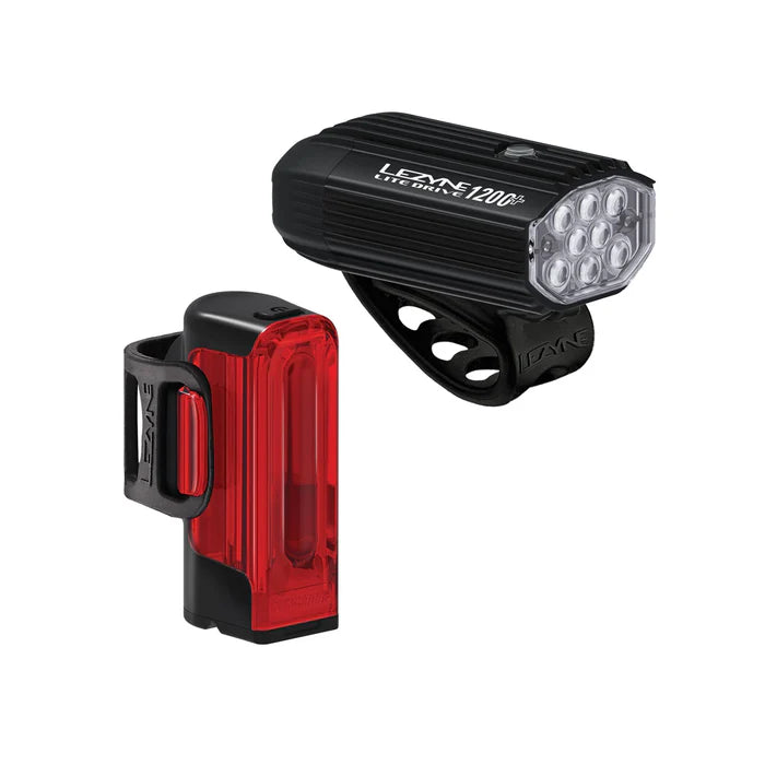 LEZYNE LITE DRIVE 1200+ / STRIP DRIVE PRO 400+ for- og baglygter