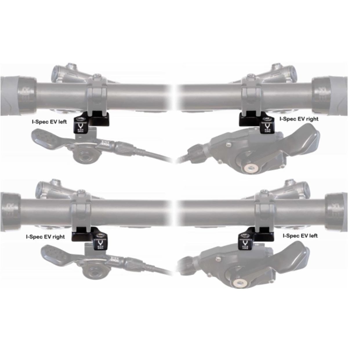 BIKE YOKE Triggy Shimano i-Spec EV monteringsadapter til højrehåndsdrev #BY-SPECEVR