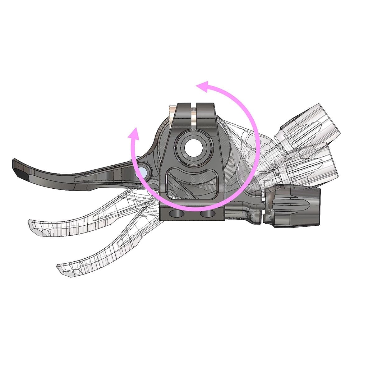 BIKEYOKE TRIGGY ALPHA-sadelpind kort uden krave #BY-TRGAS